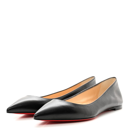 Christian Louboutin Shiny Nappa Ballalla Flats 37.5 Black 3 of 7
