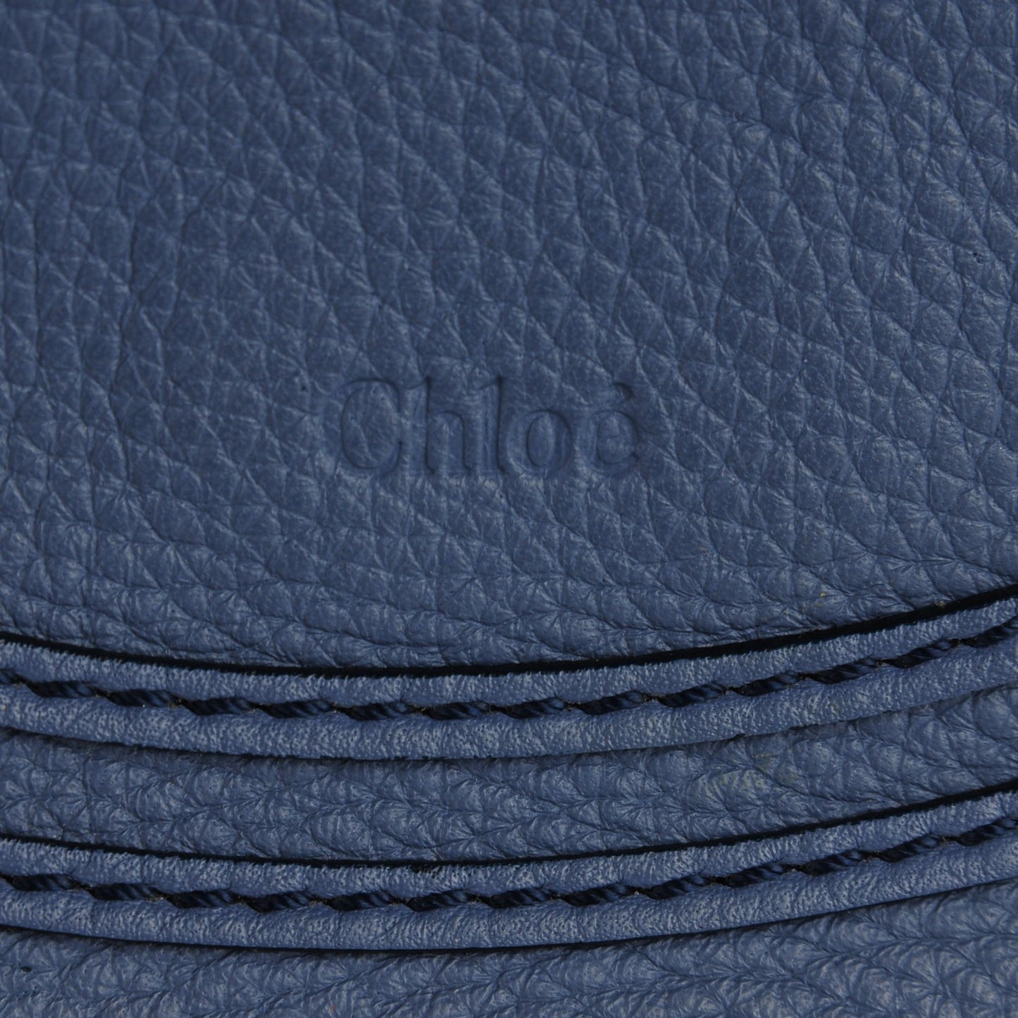 Calfskin Medium Marcie Round Crossbody Bag Street Blue