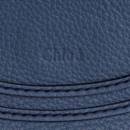 Chloe Calfskin Medium Marcie Round Crossbody Bag Street Blue 8 of 11