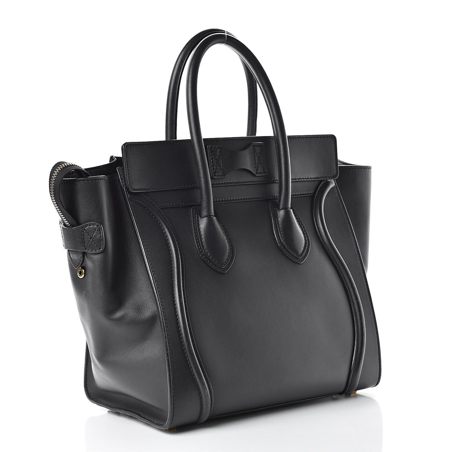 Smooth Calfskin Mini Luggage Black
