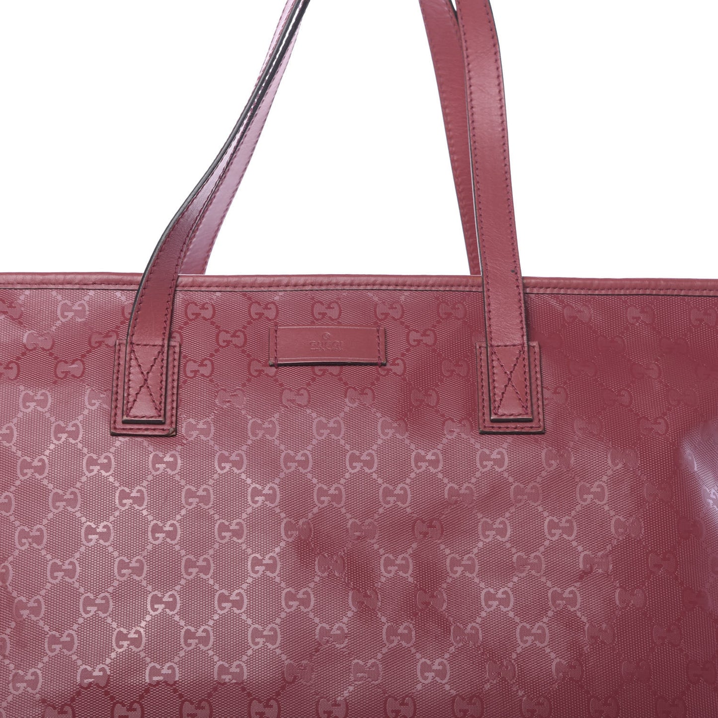 Imprime Monogram Large Zippered Shopping Tote Rose Blush