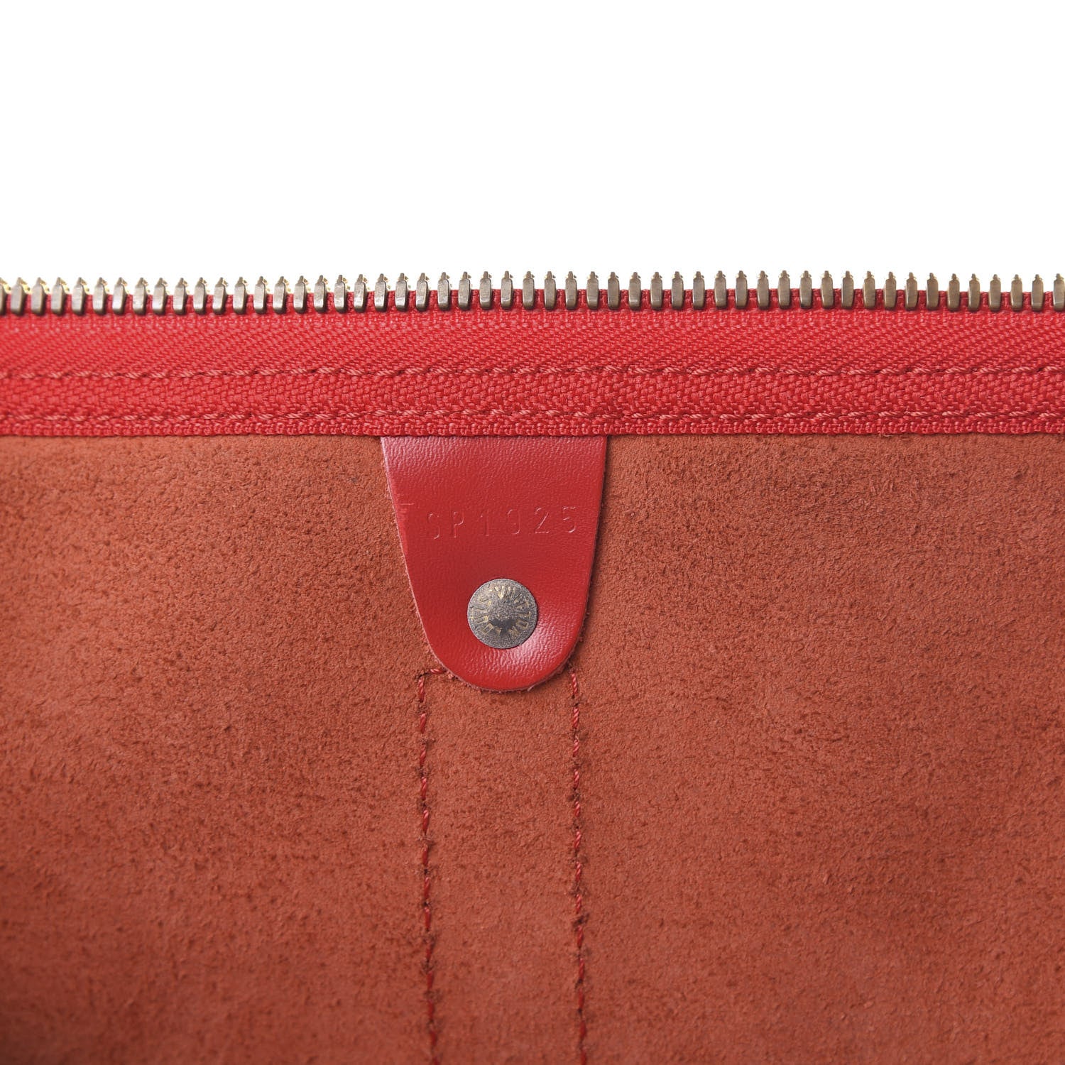 Louis Vuitton Epi Keepall 55 Castillan Red 6 of 16
