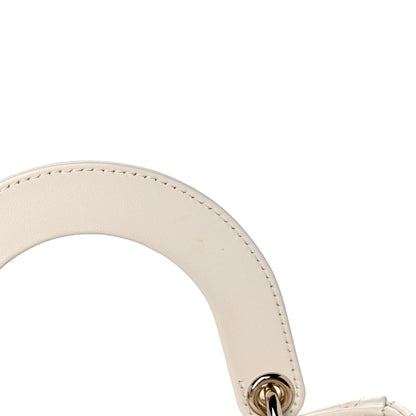 Christian Dior Lambskin Cannage Small Lady Dior White 10 of 10