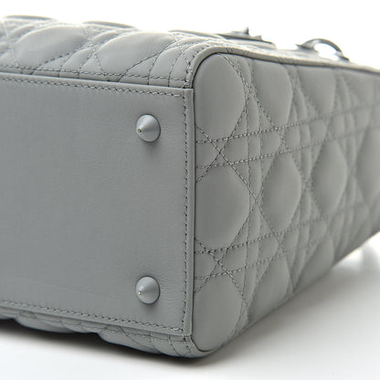 Christian Dior Ultra Matte Calfskin Cannage Medium Lady Dior Grey Stone 10 of 14