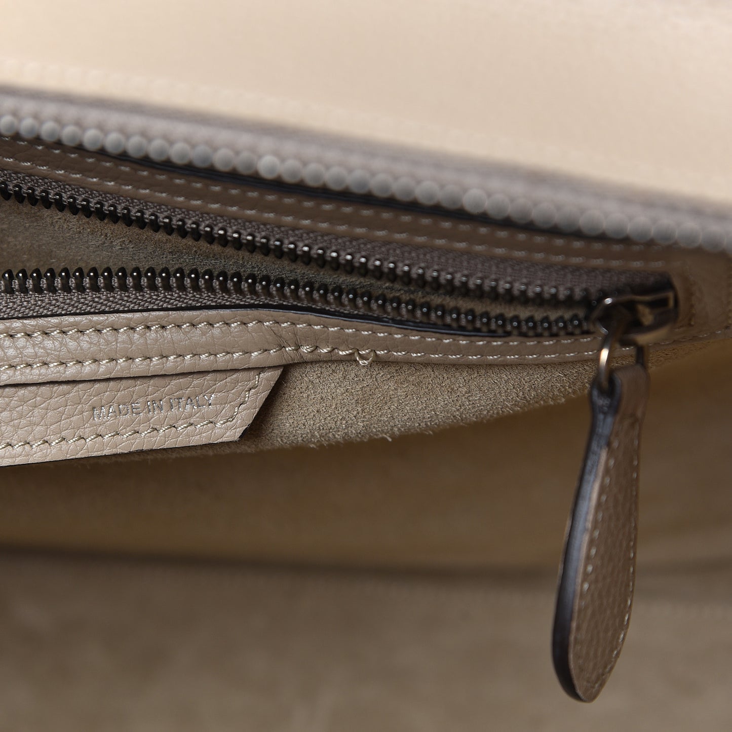 Drummed Calfskin Mini Luggage Dune