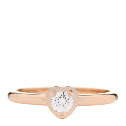 Cartier 18K Pink Gold Diamond D'Amour Heart Ring 49 5 1 of 5