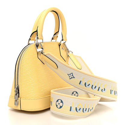 Louis Vuitton Epi Jacquard Alma BB Jaune Plume 2 of 8
