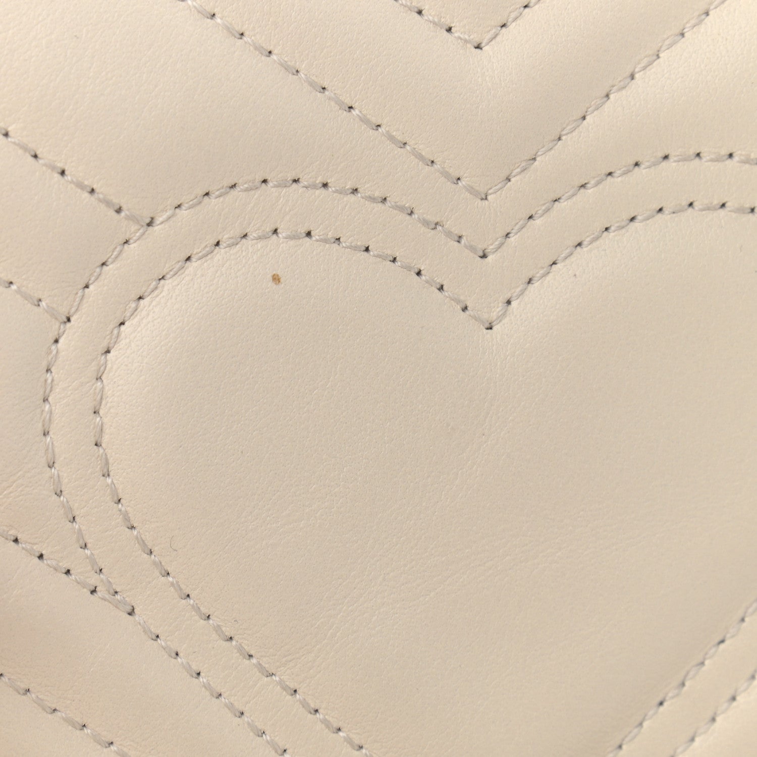 Gucci Calfskin Matelasse Mini GG Marmont Shoulder Bag White 11 of 11