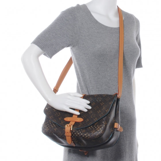 Louis Vuitton Monogram SC Flore Saumur Teal 2 of 7