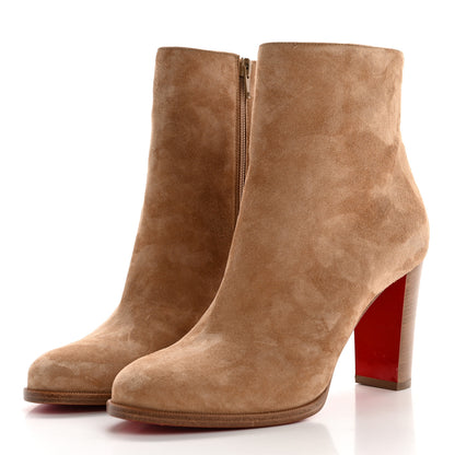 Christian Louboutin Veau Velours Adox 85 Ankle Boots 39.5 Kraft 3 of 9