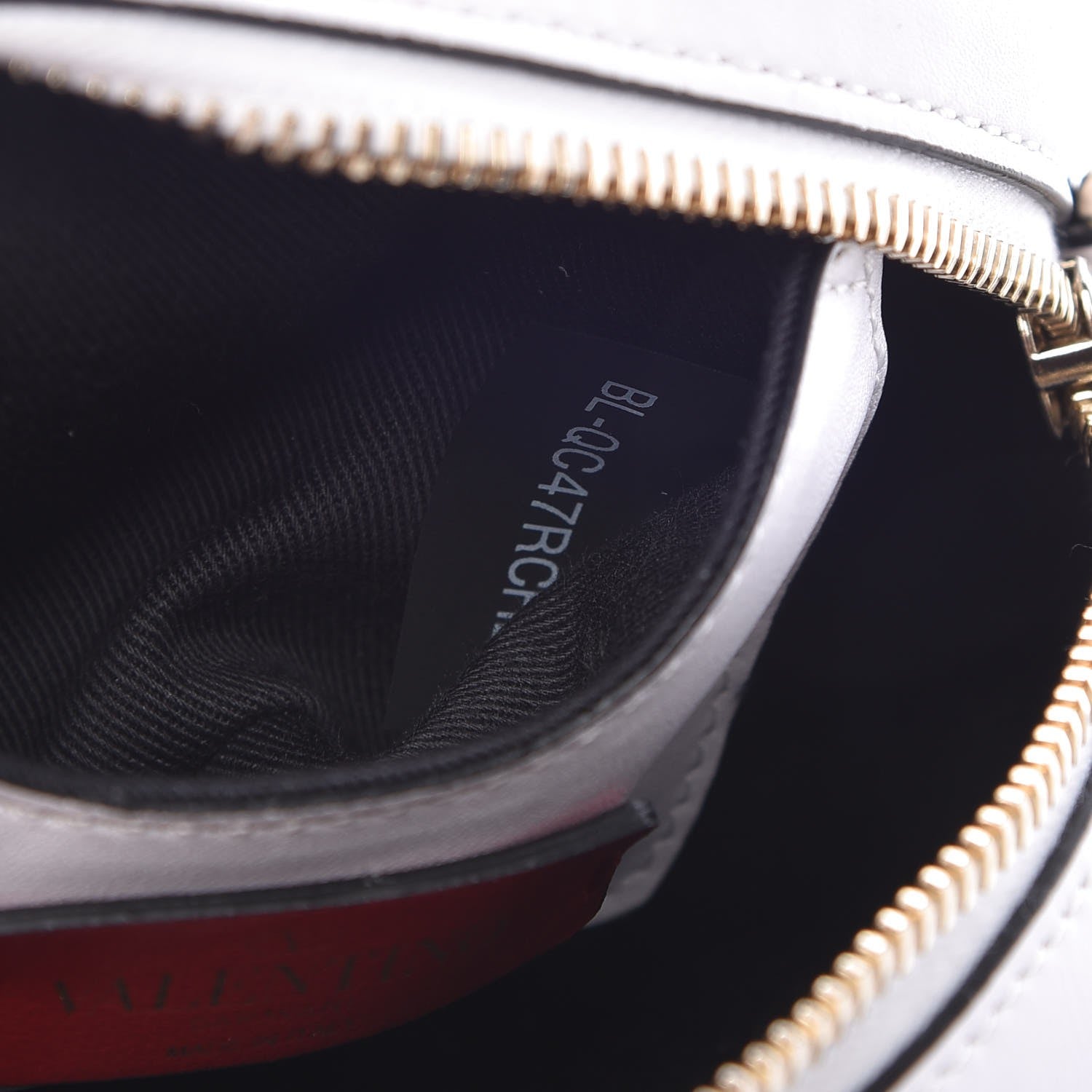Valentino Garavani Calfskin VLTN Print Mini Rockstud Crossbody Bag White 7 of 7