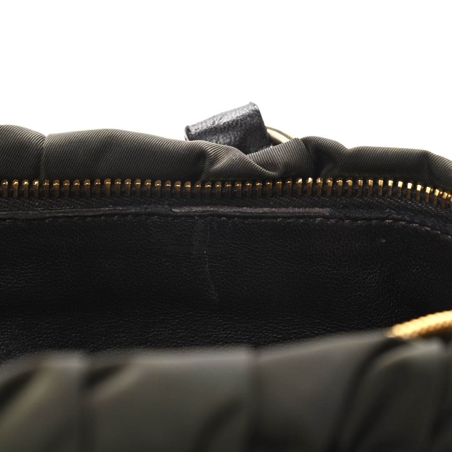 Tessuto Nylon Gaufre Shopping Satchel Fumo