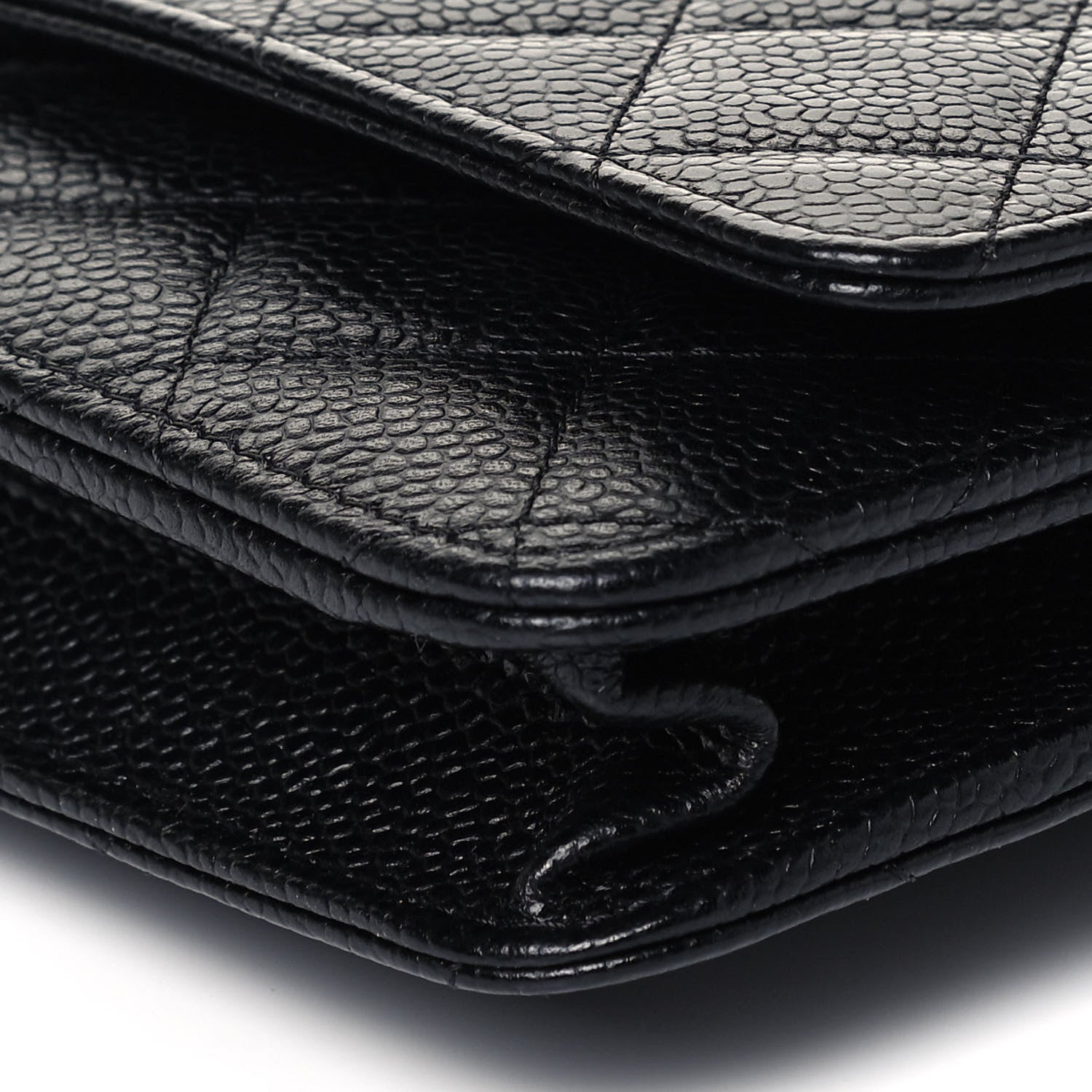 Chanel Caviar Quilted Wallet On Chain WOC Black 9 of 9