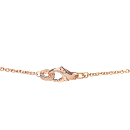 Bulgari 18K Rose Gold White Ceramic Diamond B.Zero1 Pendant Necklace 4 of 4