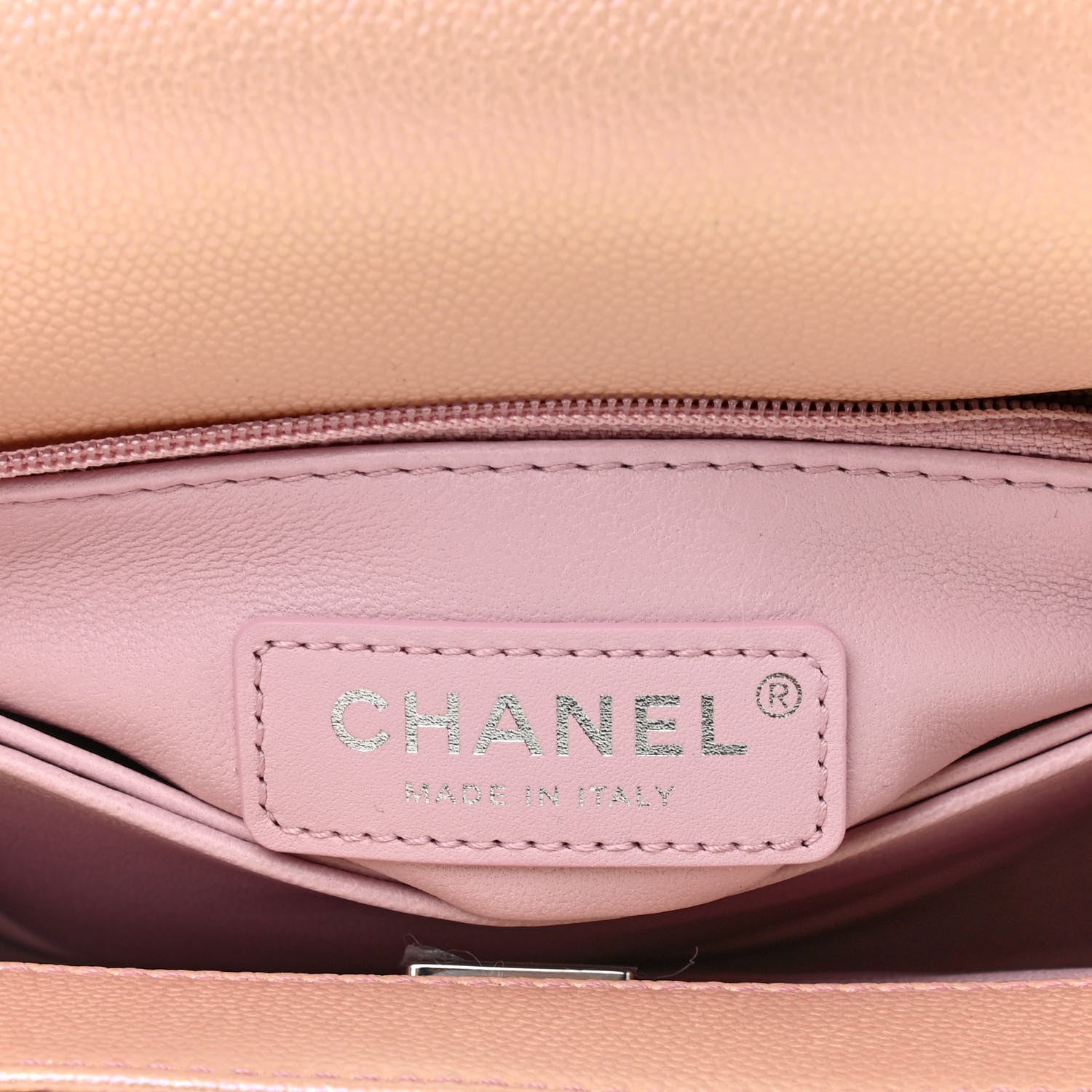 Chanel Iridescent Caviar Quilted Mini Coco Handle Flap Pink 6 of 9