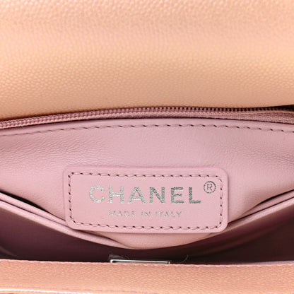 Chanel Iridescent Caviar Quilted Mini Coco Handle Flap Pink 6 of 9