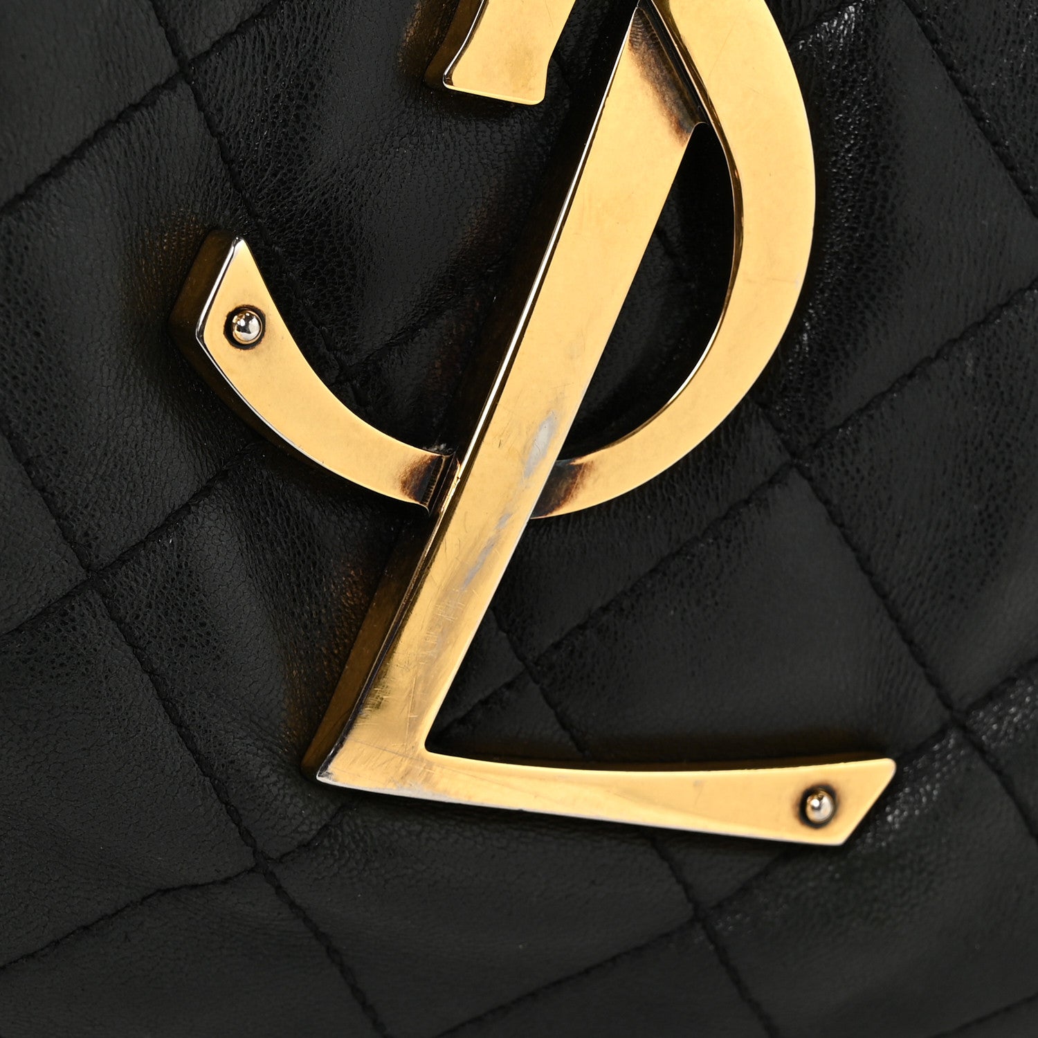 Saint Laurent Lambskin Quilted Maxi Icare Shopping Tote Black 11 of 12