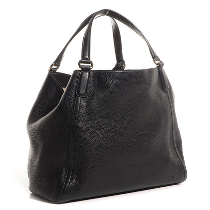 Gucci Pebbled Calfskin Medium Soho Shoulder Bag Black 3 of 7