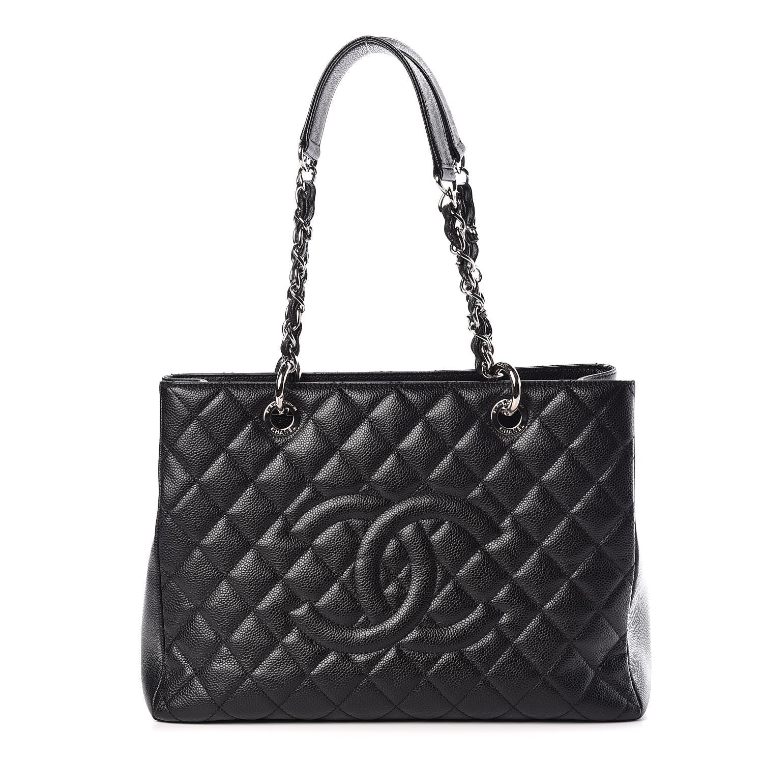 Chanel Caviar Quilted Grand Shopping Tote GST Black 1 of 10