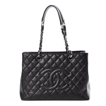 Chanel Caviar Quilted Grand Shopping Tote GST Black 1 of 10