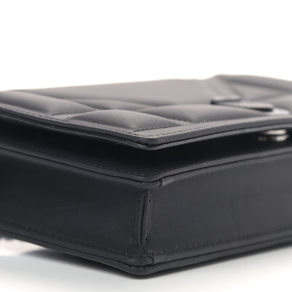 Christian Dior Ultra Matte Calfskin Diorama Wallet on Chain Pouch Black 6 of 11