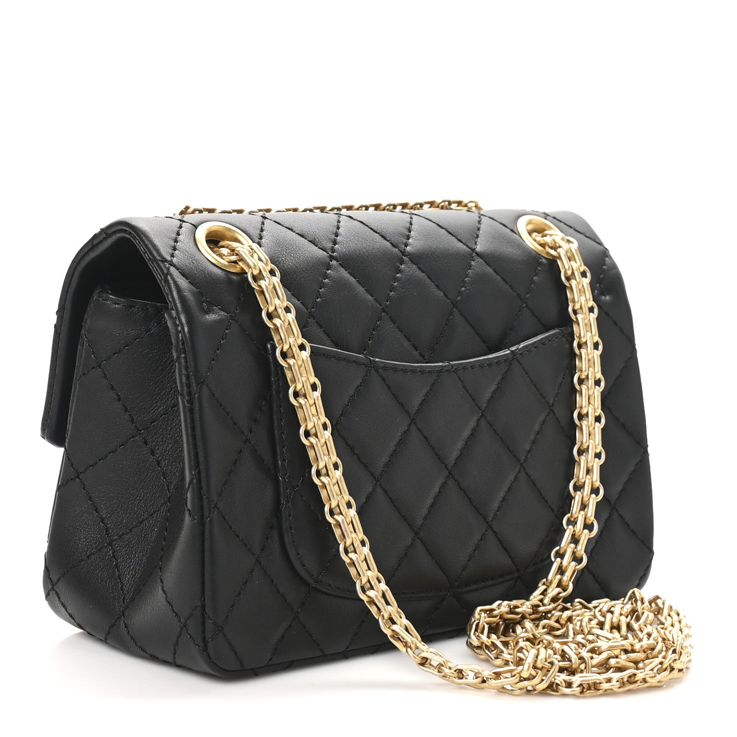 Chanel Calfskin Quilted 2.55 Reissue Mini Flap Black 3 of 10
