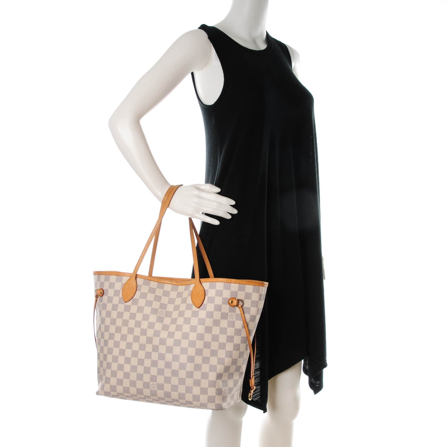 Louis Vuitton Damier Azur Neverfull MM 2 of 10