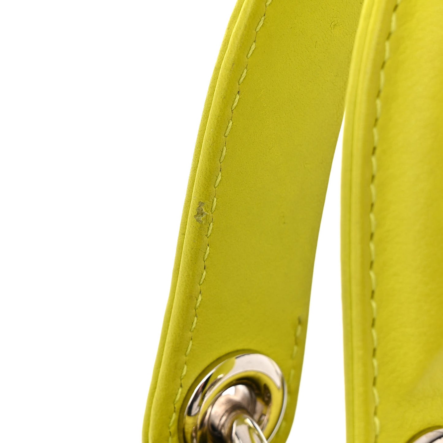 Smooth Calfskin Medium Diorissimo Tote Blue Neon Yellow