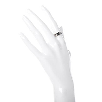Cartier 18K White Gold 5.5mm LOVE Ring 52 6 2 of 5