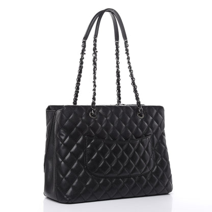 Chanel Caviar Quilted City Shopping Tote Black 3 of 14