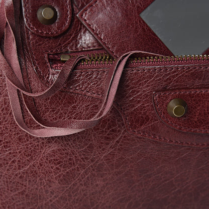Balenciaga Agneau Classic Hardware City Dark Wine 16 of 16