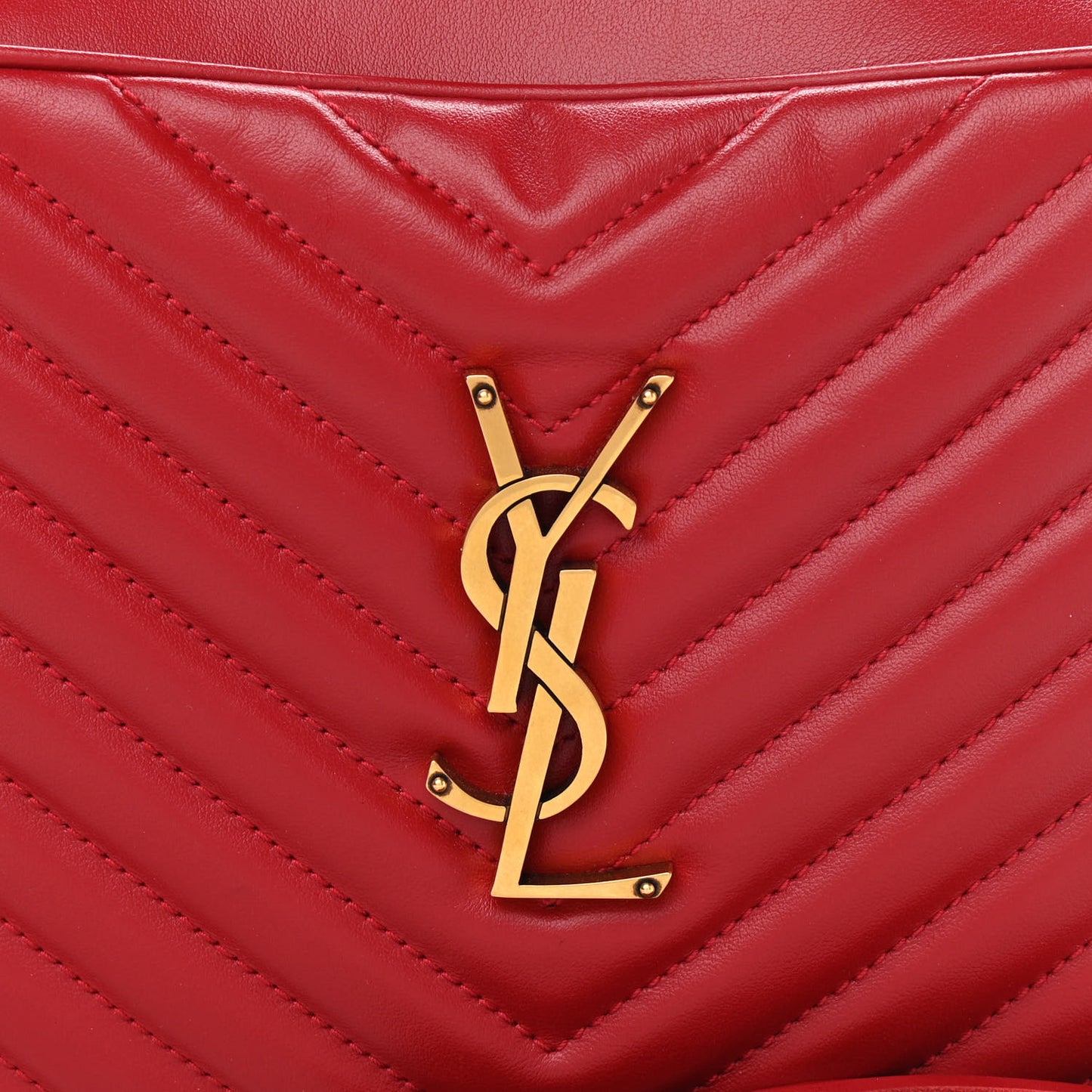 Calfskin Matelasse Monogram Lou Camera Bag Rouge Eros