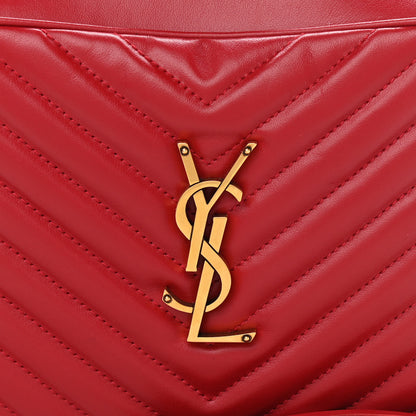 Saint Laurent Calfskin Matelasse Monogram Lou Camera Bag Rouge Eros 8 of 10
