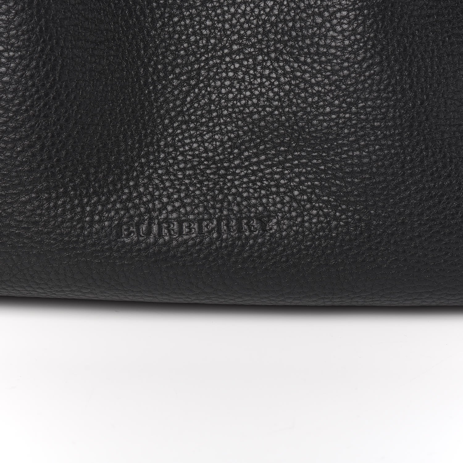 Burberry Grainy Calfskin House Check Medium Maidstone Black 13 of 13