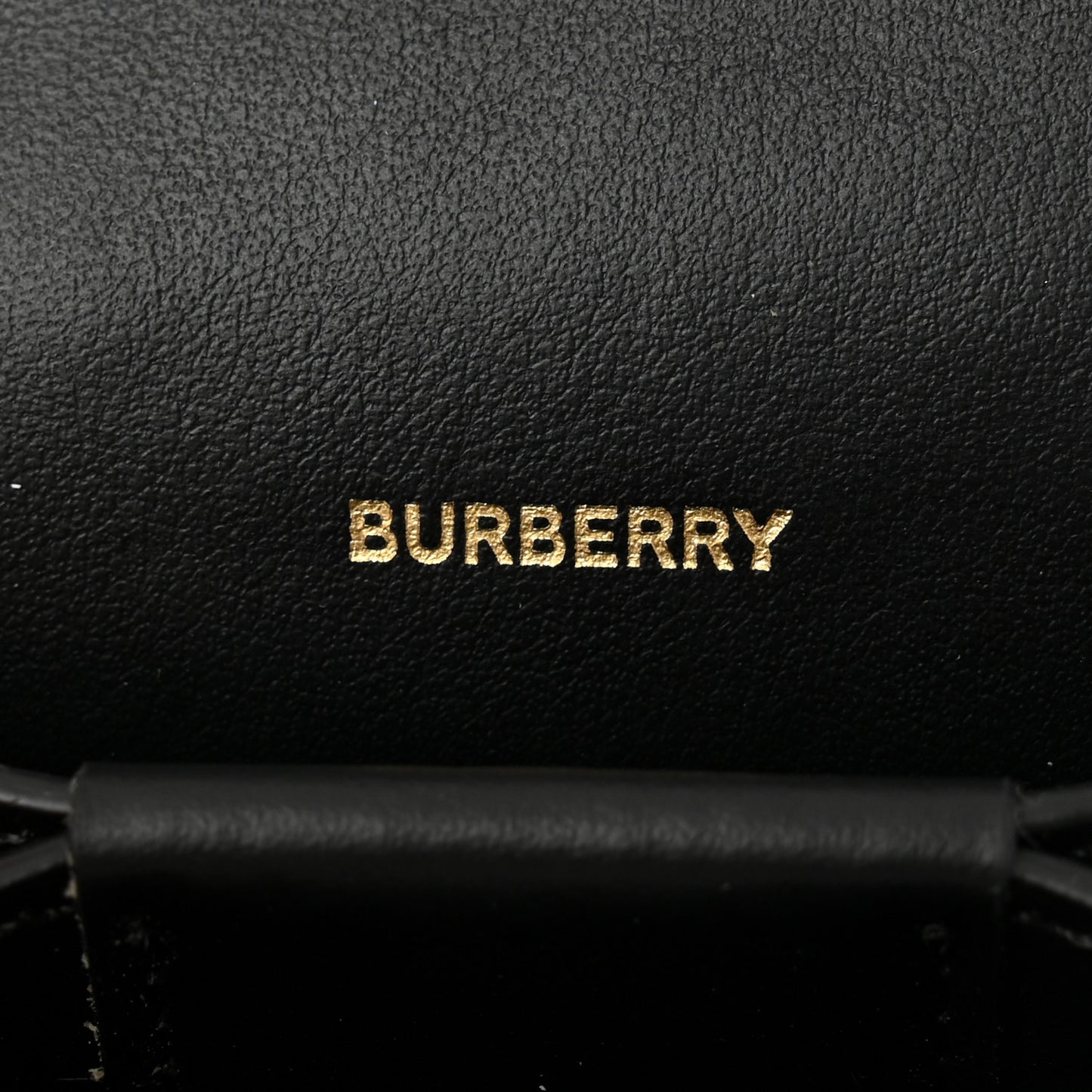 Calfskin Embossed Monogram Chain Card Case Black