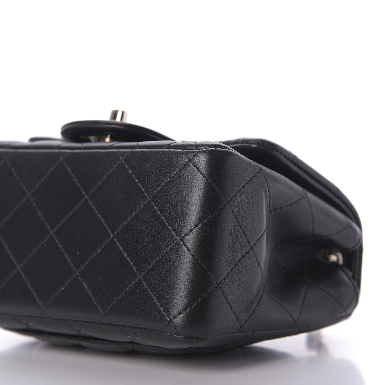 Chanel Lambskin Quilted Mini Square Flap Black 7 of 9