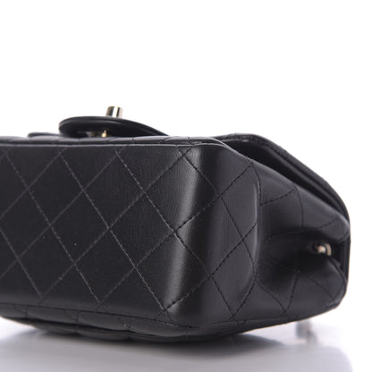 Chanel Lambskin Quilted Mini Square Flap Black 7 of 9