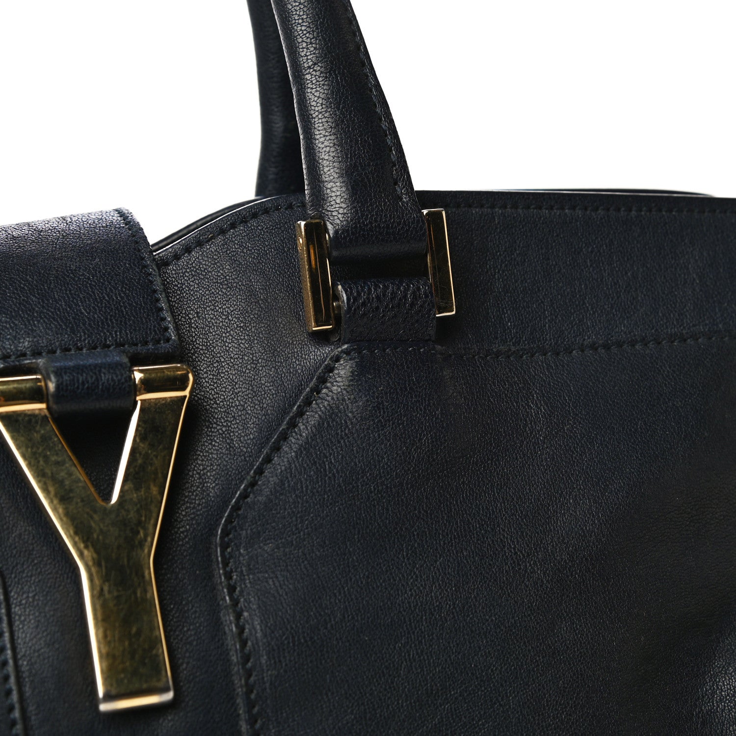 Saint Laurent Sheepskin Small Cabas ChYc Navy 24 of 26