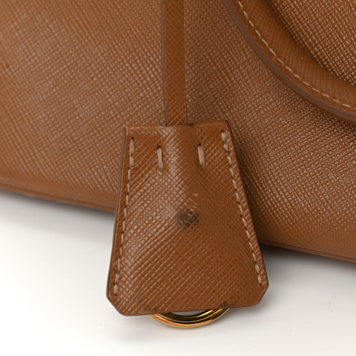 Prada Saffiano Lux Small Promenade Tote Caramel 14 of 19