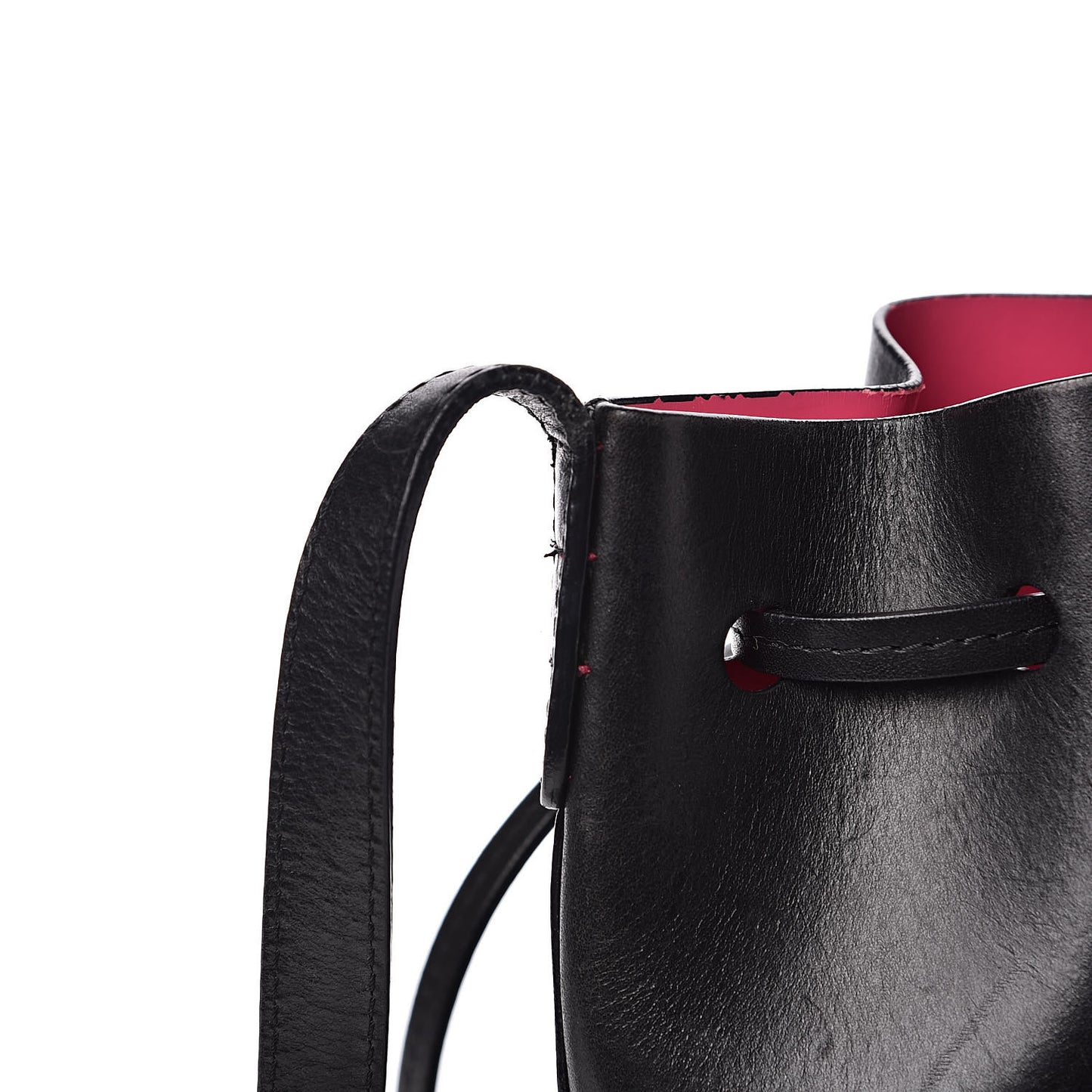 Calfskin Mini Mini Bucket Bag Black Dolly