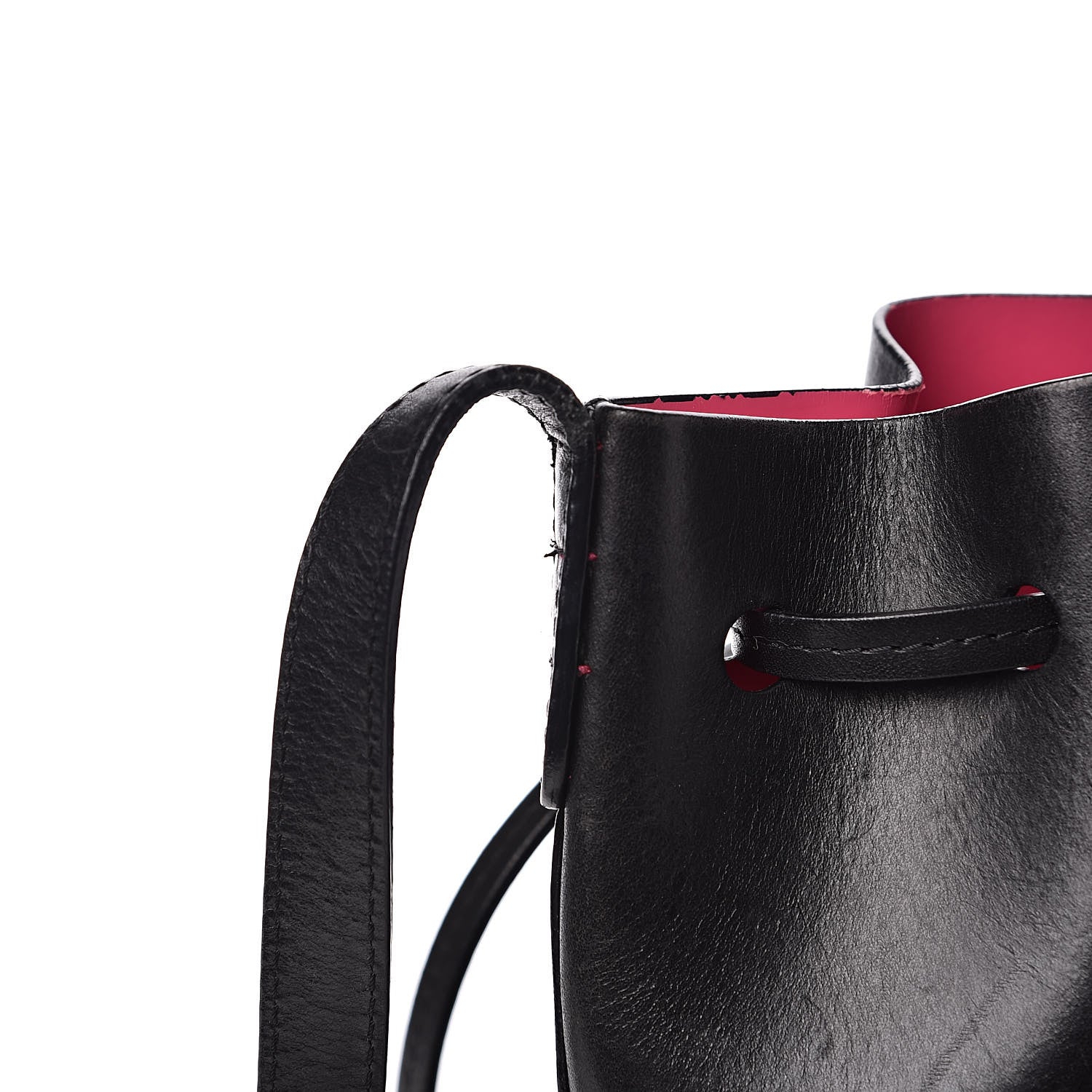 Mansur Gavriel Calfskin Mini Mini Bucket Bag Black Dolly 10 of 18