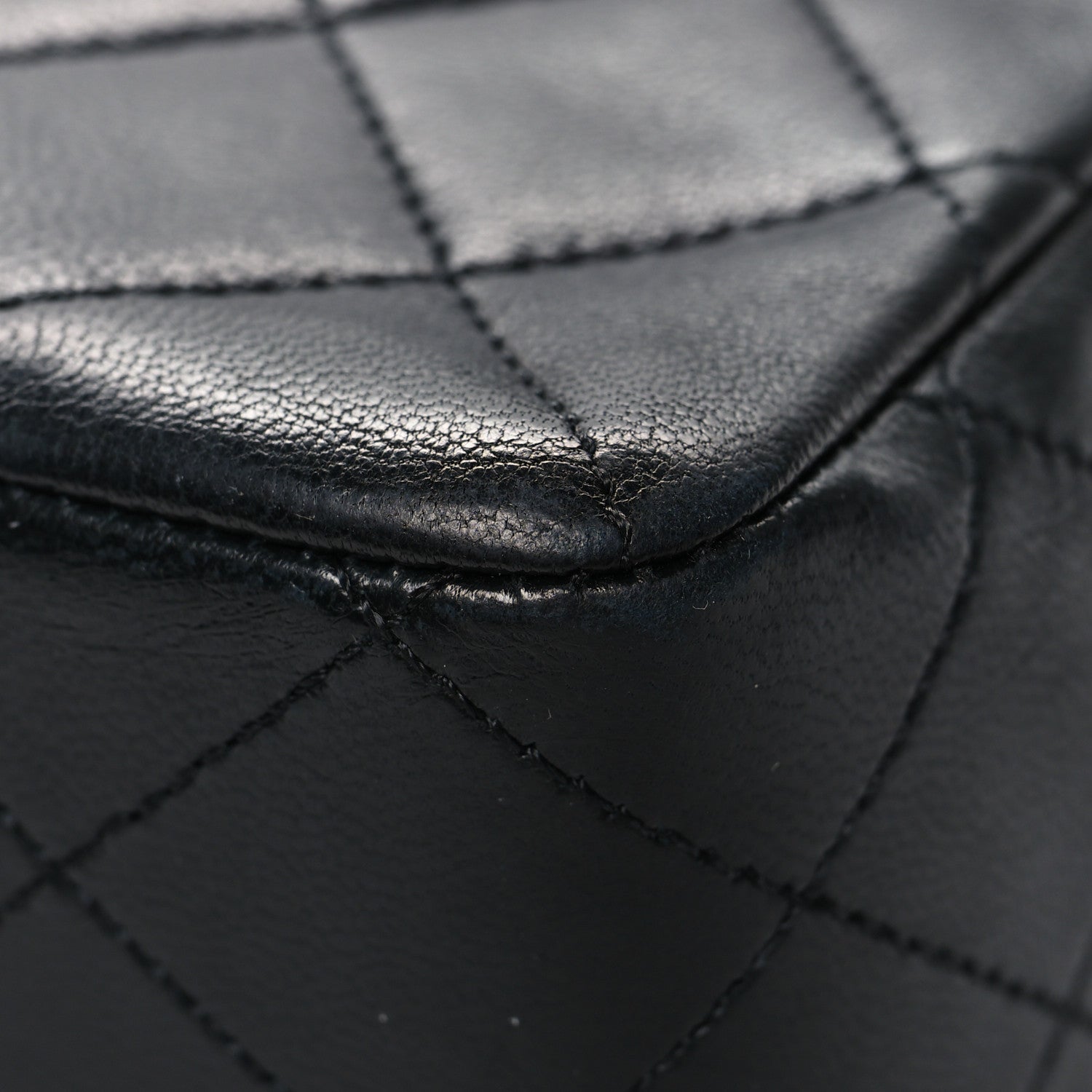 Chanel Lambskin Quilted Medium Double Flap Black 11 of 12