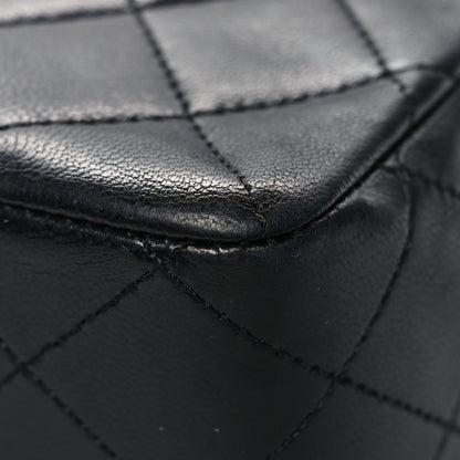 Chanel Lambskin Quilted Medium Double Flap Black 11 of 12