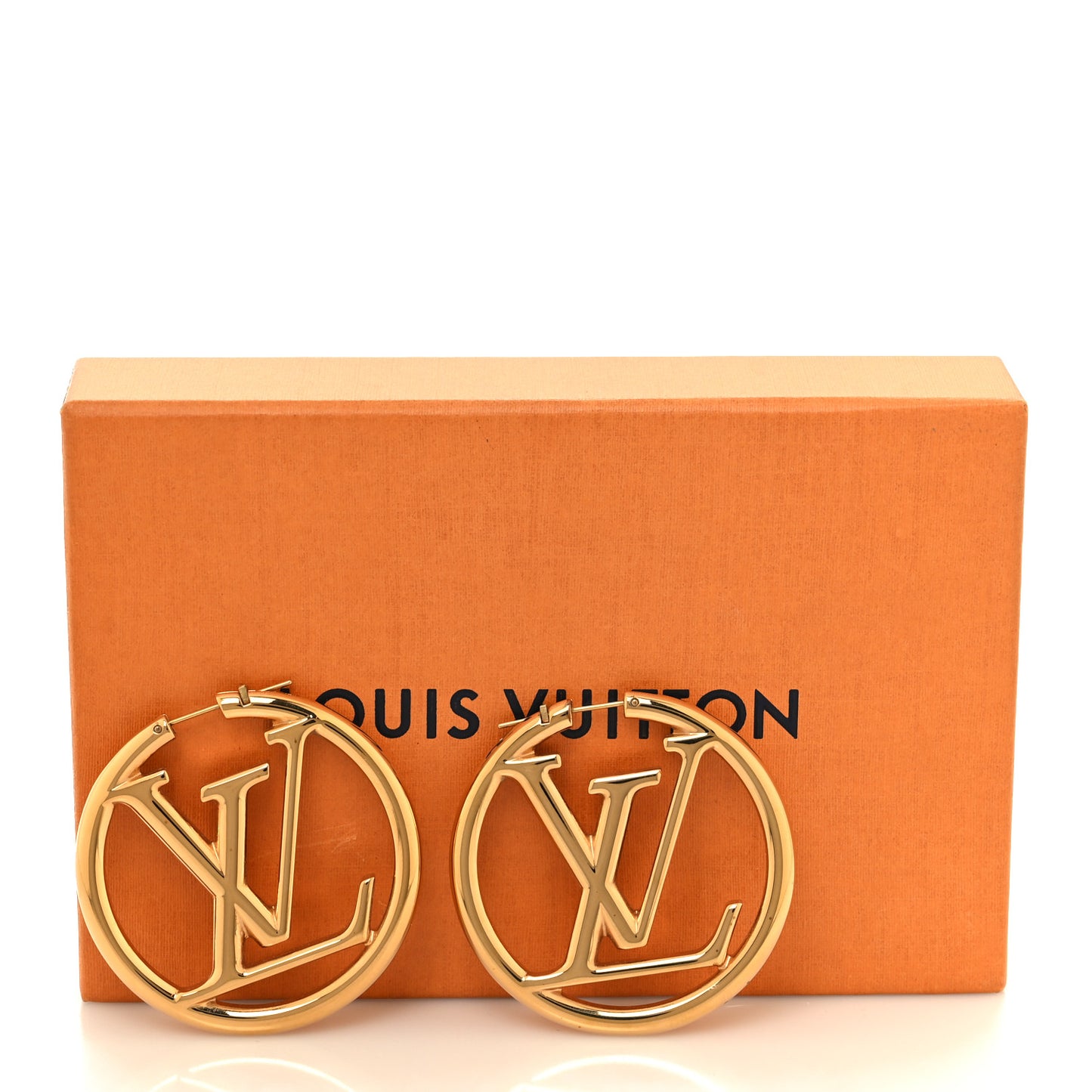Metal Louise Hoop Earrings Gold