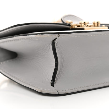 Valentino Garavani Vitello Mini Glam Lock Rockstud Flap Pastel Grey 8 of 14
