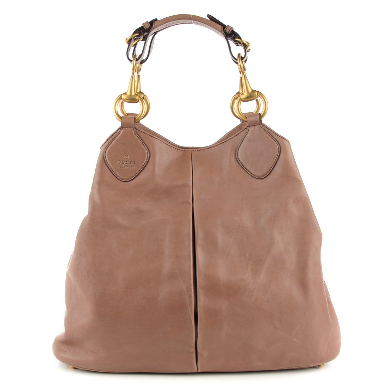 Gucci Calfskin Soft Icon Tote Pink Tan 1 of 7