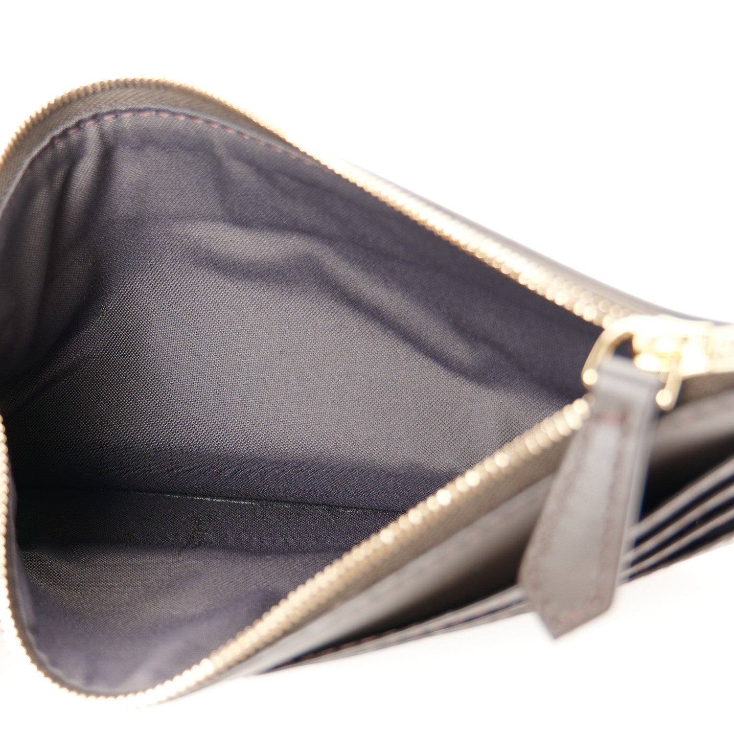 Fendi Fabric Jacquard Vitello Grace FF 1974 Fendigraphy Wallet On Chain Tobacco Moro Ebano 10 of 15