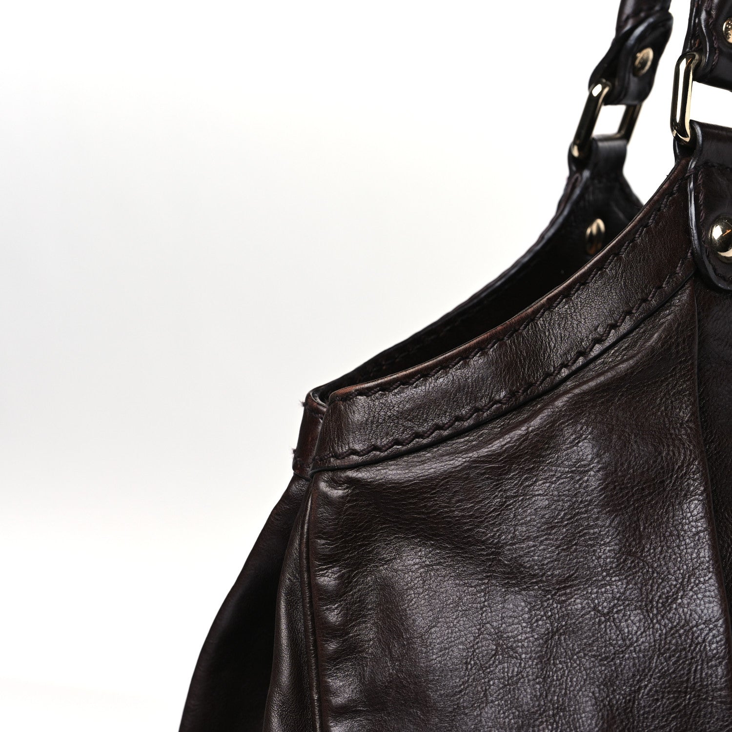 Gucci Calfskin Large Sukey Tote Brown 10 of 11