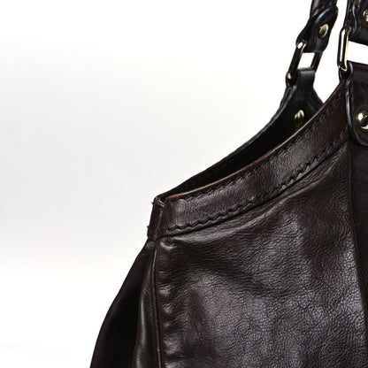 Gucci Calfskin Large Sukey Tote Brown 10 of 11