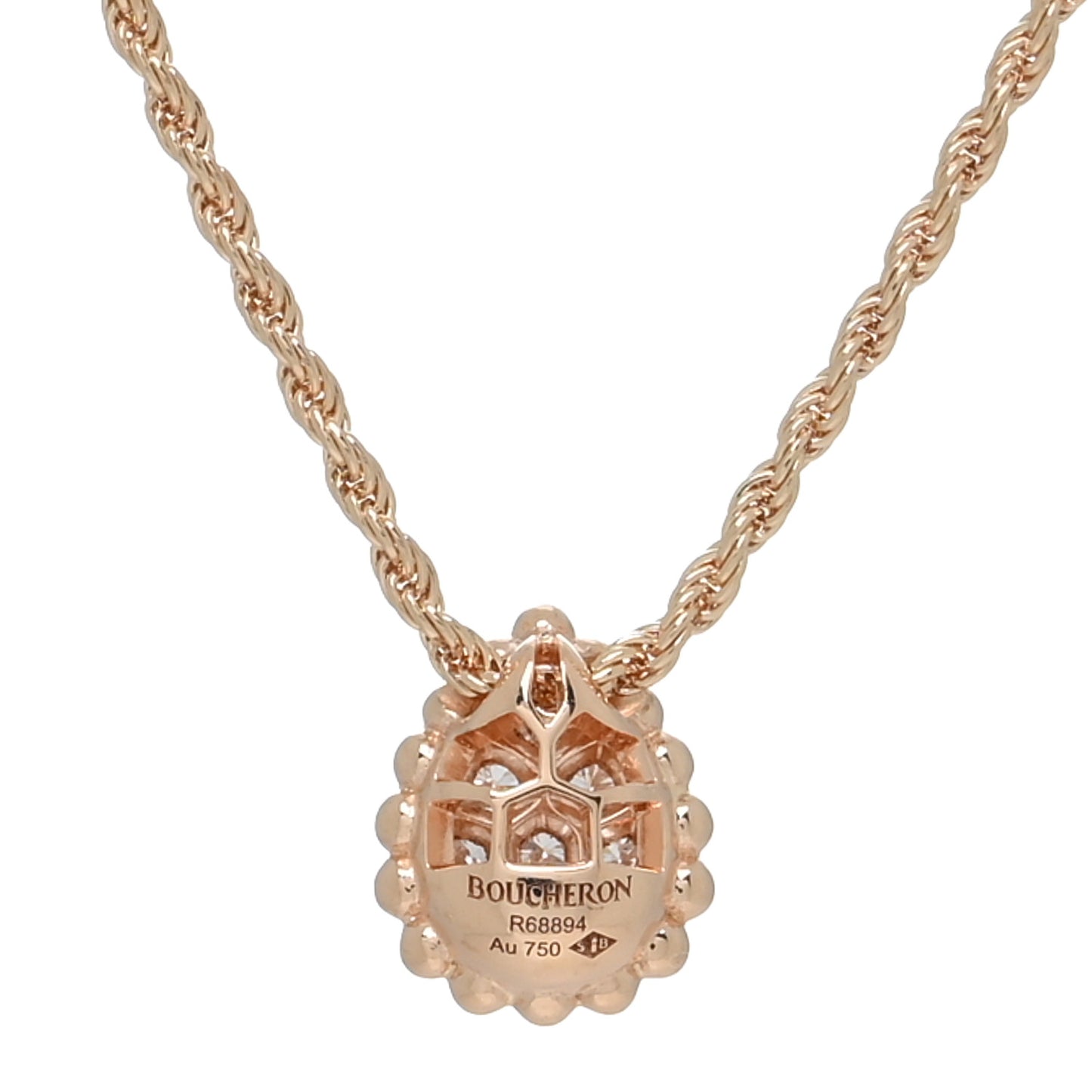 18K Rose Gold Diamond XS Serpent Boheme Necklace